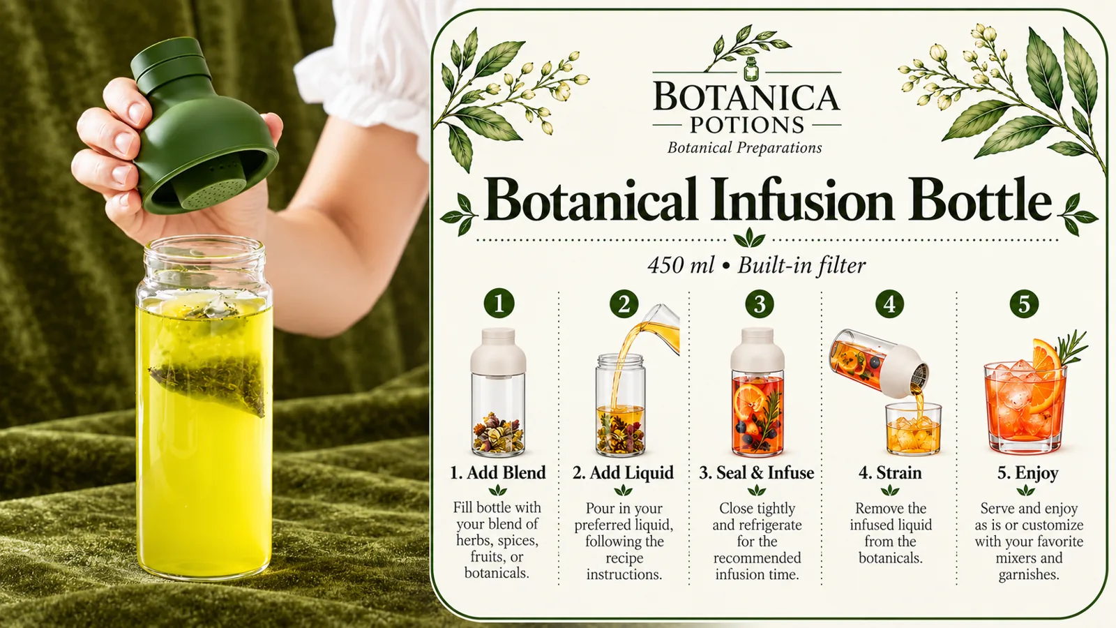 Botanical Infusion Bottle, photo 4 of 4