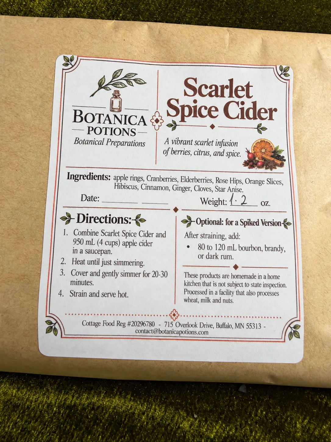 Scarlet Spice Cider